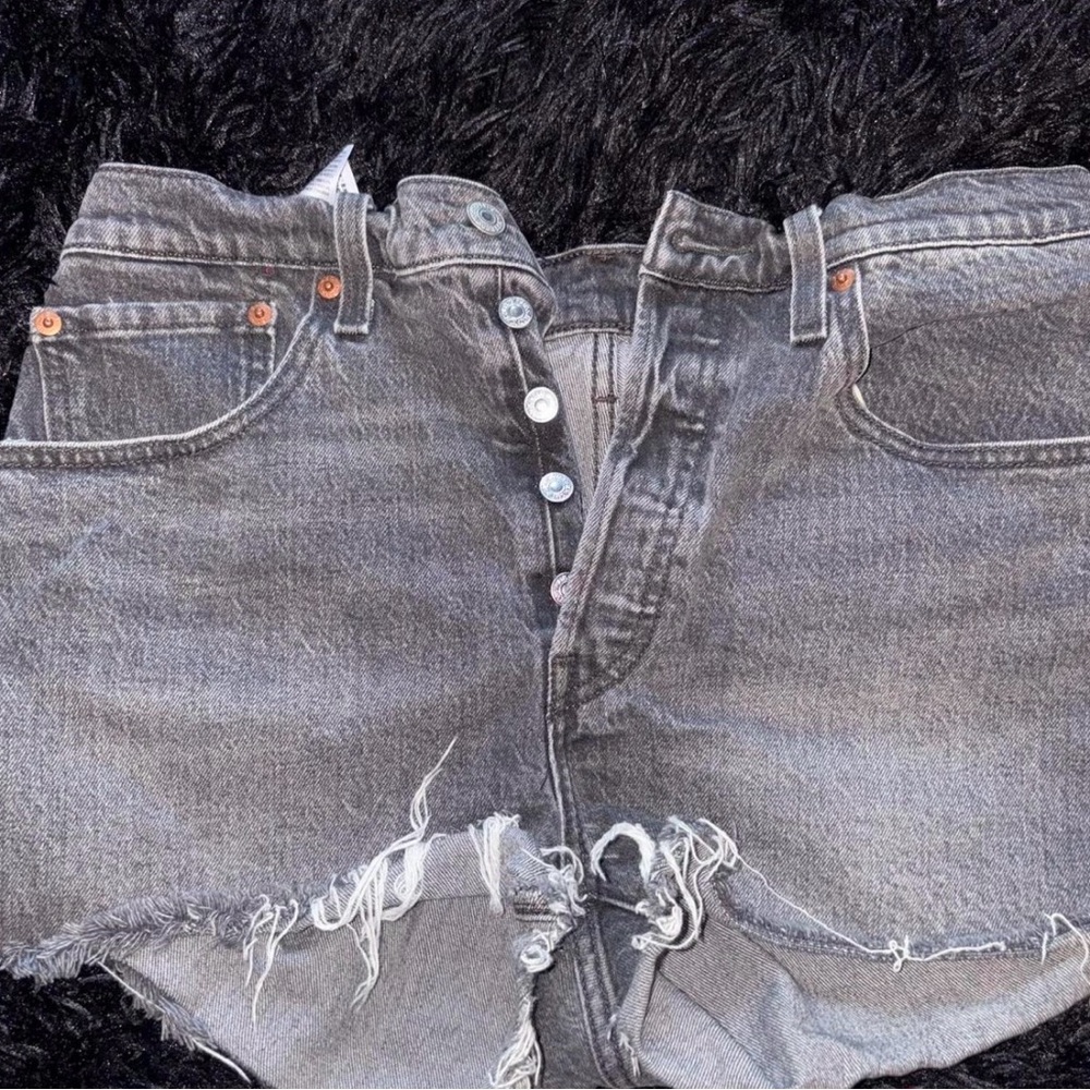 Levi's Black 501 Denim Shorts